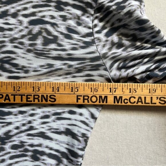 Open Edit pattern bodycon short sleeve dress Sz XS - Picture 8 of 11